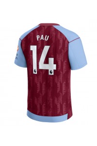 Fotbalové Dres Aston Villa Pau Torres #14 Domácí Oblečení 2023-24 Krátký Rukáv